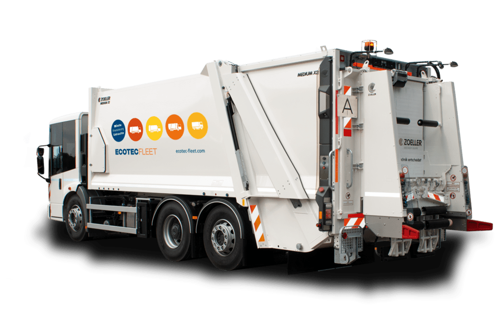 FAUN Zoeller Miete Müllfahrzeug Fuhrpark Fronlader Kehrmaschine Kommunalfahrzeuge